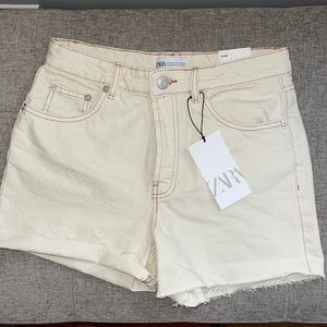 Zara Hi-Rise Denim Shorts